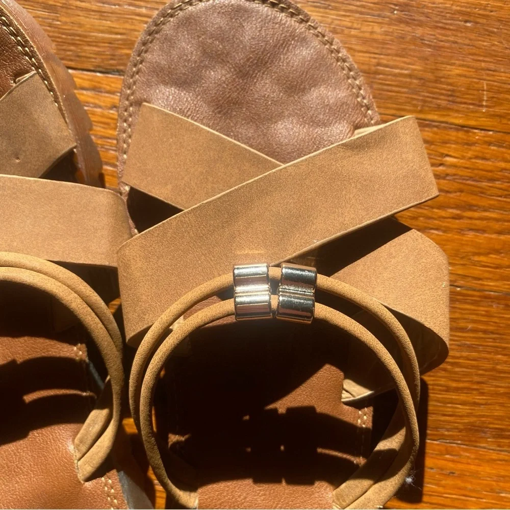 SHEIN Tan Strappy Women's Sandals